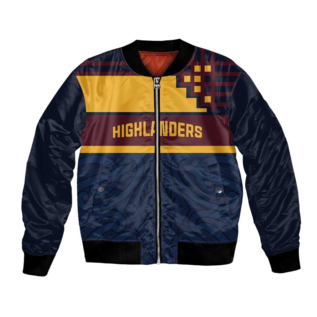 New Zealand Rugby Pacific Custom Bomber Jacket Kahupeka Retro 2025 Taniko Motif