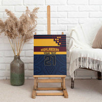 New Zealand Rugby Pacific Custom Canvas Wall Art Kahupeka Retro 2025 Taniko Motif