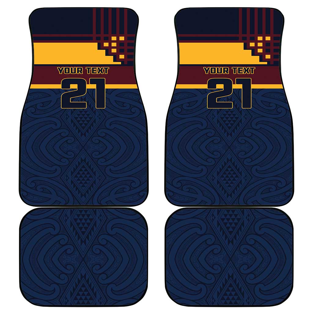 New Zealand Rugby Pacific Custom Car Mats Kahupeka Retro 2025 Taniko Motif