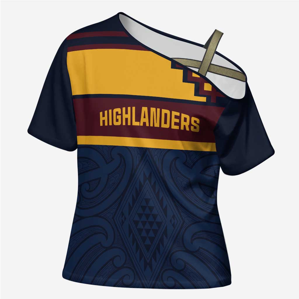 New Zealand Rugby Pacific Custom Cross Shoulder Shirt Kahupeka Retro 2025 Taniko Motif - Polynesian Pride