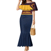 New Zealand Rugby Pacific Custom Family Matching Mermaid Dress and Hawaiian Shirt Kahupeka Retro 2025 Taniko Motif