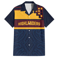 New Zealand Rugby Pacific Custom Family Matching Off The Shoulder Long Sleeve Dress and Hawaiian Shirt Kahupeka Retro 2025 Taniko Motif