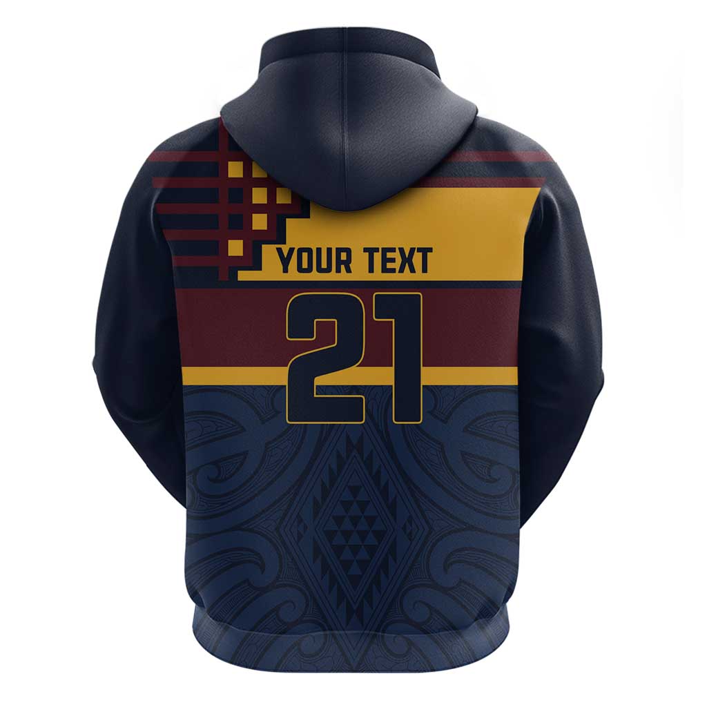 New Zealand Rugby Pacific Custom Hoodie Kahupeka Retro 2025 Taniko Motif