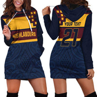 New Zealand Rugby Pacific Custom Hoodie Dress Kahupeka Retro 2025 Taniko Motif