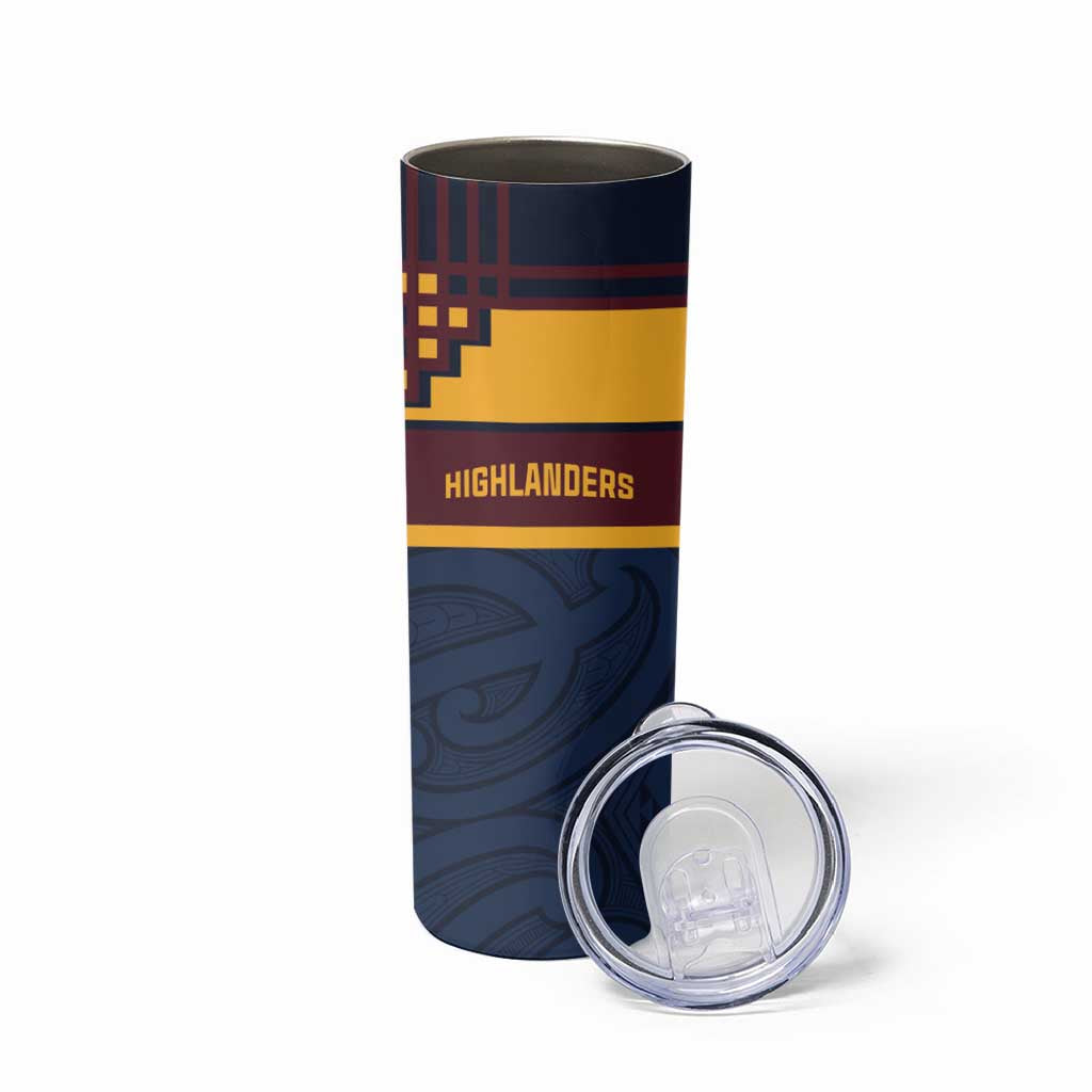New Zealand Rugby Pacific Custom Skinny Tumbler Kahupeka Retro 2025 Taniko Motif