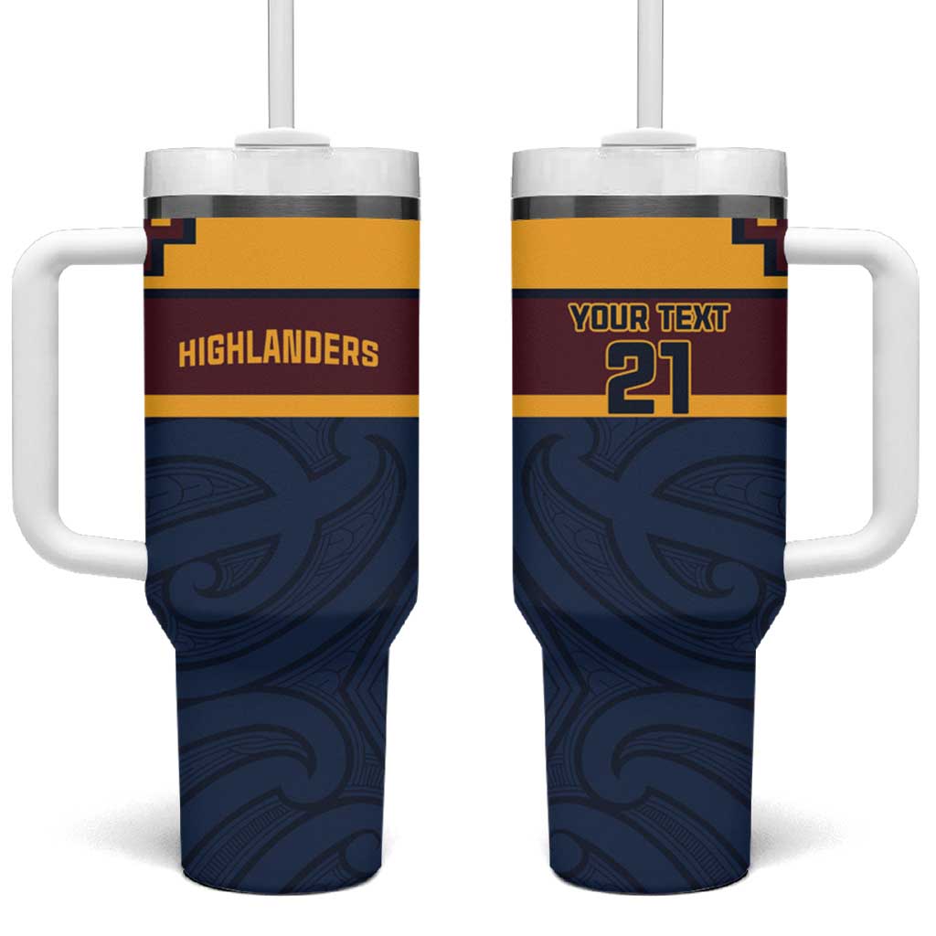 New Zealand Rugby Pacific Custom Tumbler With Handle Kahupeka Retro 2025 Taniko Motif