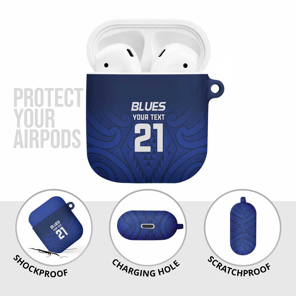 New Zealand Rugby Pacific Custom AirPods Case Kahurangi Auckland All Blue - Polynesian Pride