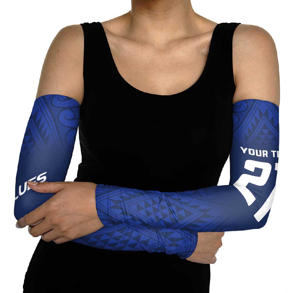 New Zealand Rugby Pacific Custom Arm Sleeves Kahurangi Auckland All Blue - Polynesian Pride