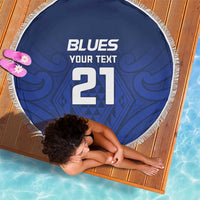 New Zealand Rugby Pacific Custom Beach Blanket Kahurangi Auckland All Blue