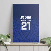 New Zealand Rugby Pacific Custom Canvas Wall Art Kahurangi Auckland All Blue