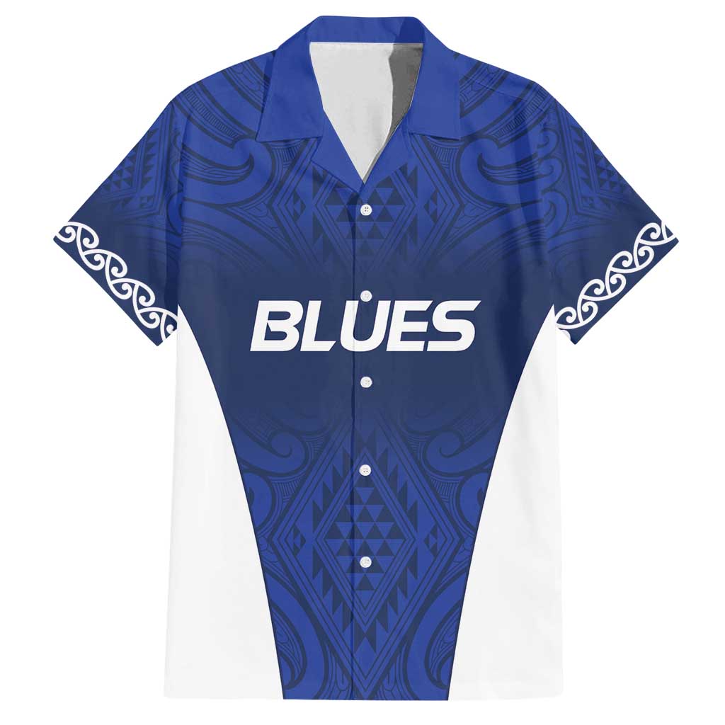 New Zealand Rugby Pacific Custom Family Matching Off Shoulder Short Dress and Hawaiian Shirt Kahurangi Auckland All Blue