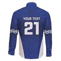 New Zealand Rugby Pacific Custom Family Matching Short Sleeve Bodycon Dress and Hawaiian Shirt Kahurangi Auckland All Blue