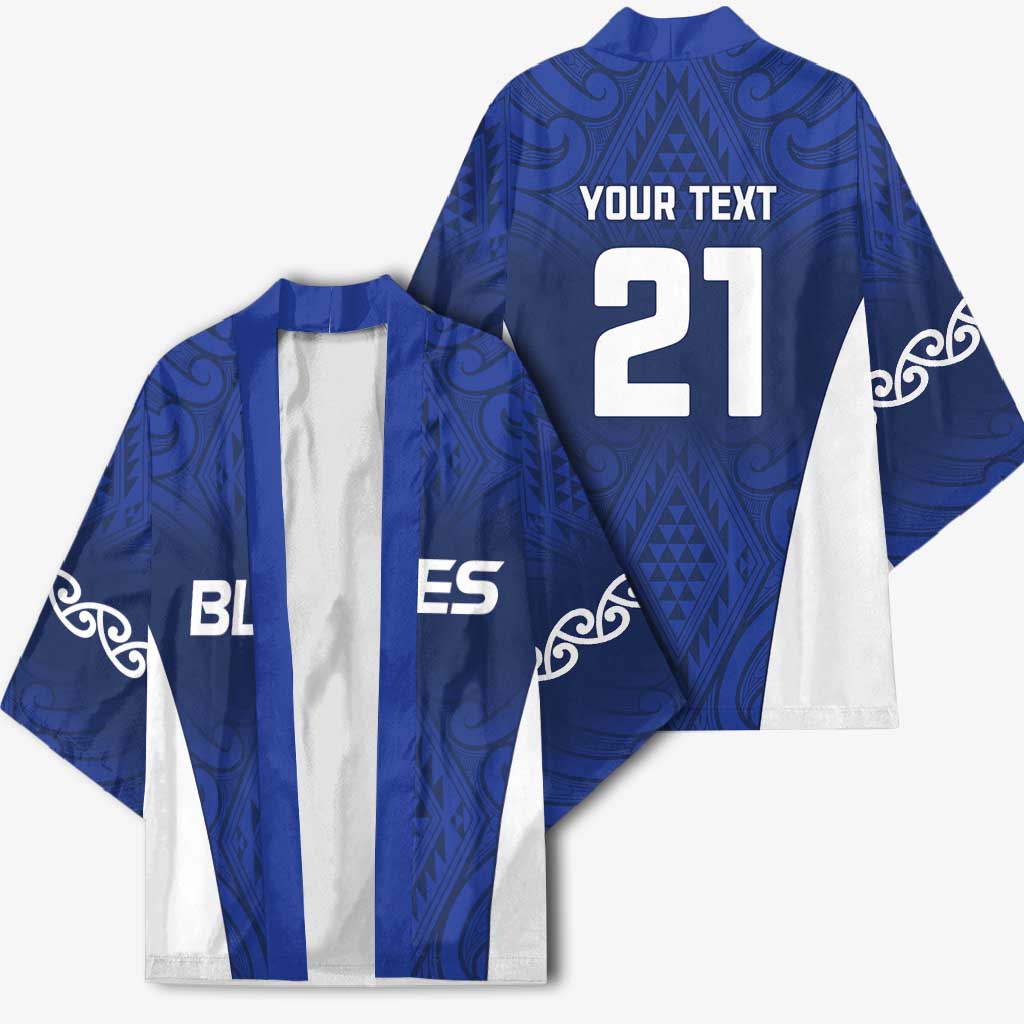 New Zealand Rugby Pacific Custom Kimono Kahurangi Auckland All Blue - Polynesian Pride