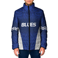 New Zealand Rugby Pacific Custom Padded Jacket Kahurangi Auckland All Blue - Polynesian Pride