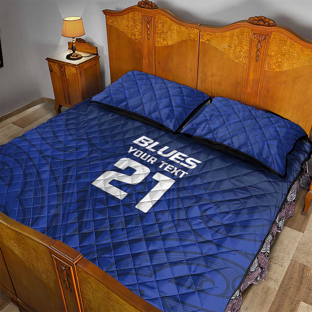 New Zealand Rugby Pacific Custom Quilt Bed Set Kahurangi Auckland All Blue