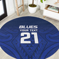 New Zealand Rugby Pacific Custom Round Carpet Kahurangi Auckland All Blue