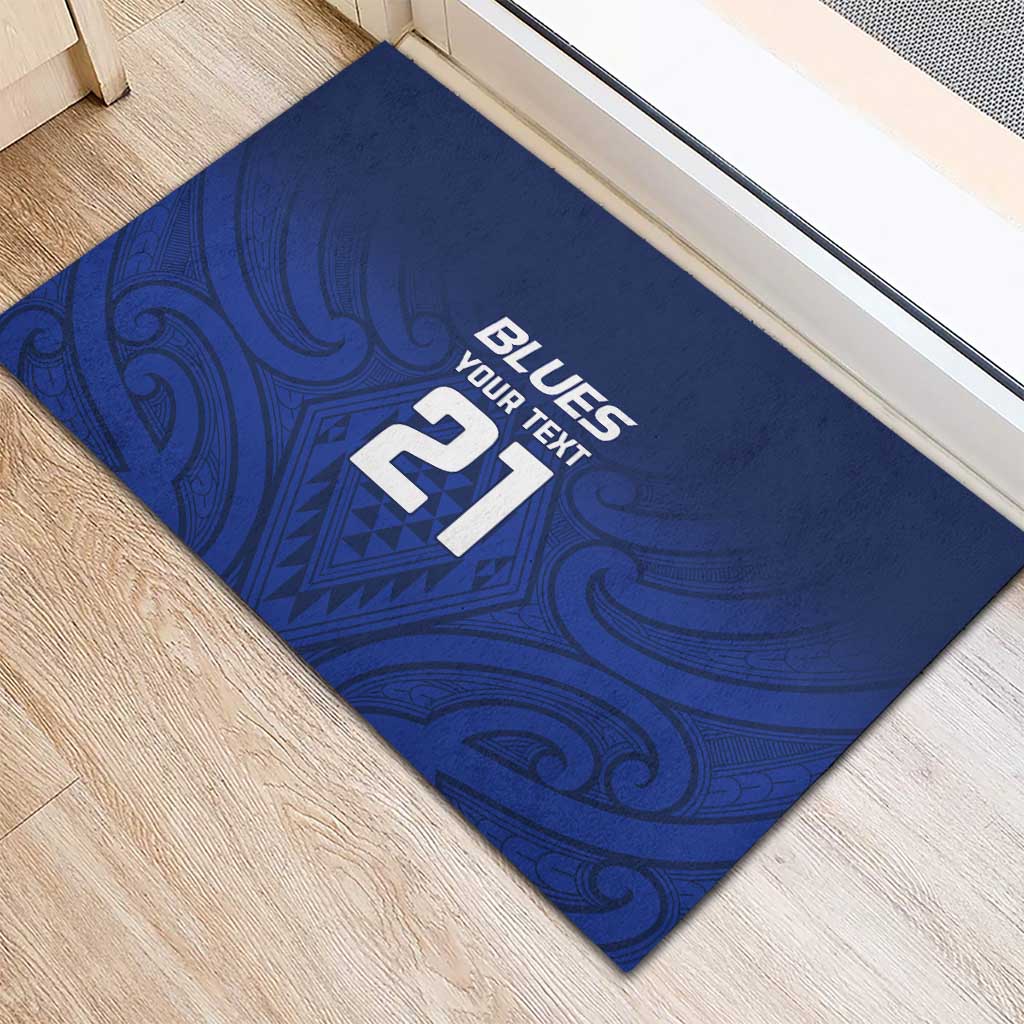 New Zealand Rugby Pacific Custom Rubber Doormat Kahurangi Auckland All Blue