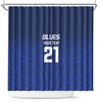 New Zealand Rugby Pacific Custom Shower Curtain Kahurangi Auckland All Blue