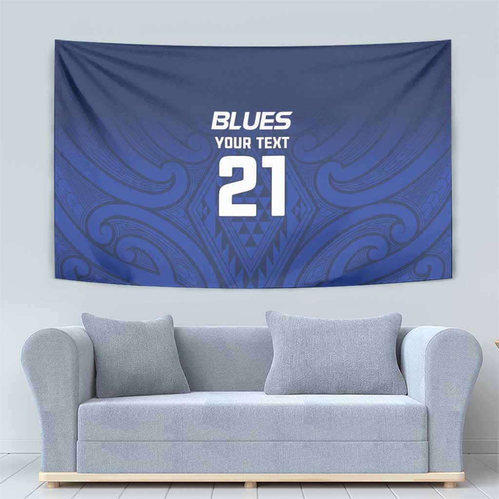 New Zealand Rugby Pacific Custom Tapestry Kahurangi Auckland All Blue