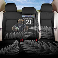 New Zealand Rugby Custom Back Car Seat Cover Glory Be To Black Silver-fern - Polynesian Pride