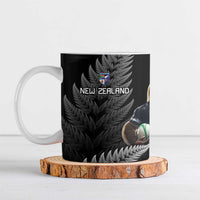 New Zealand Rugby Custom Ceramic Mug Glory Be To Black Silver-fern - Polynesian Pride