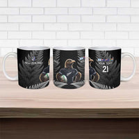 New Zealand Rugby Custom Ceramic Mug Glory Be To Black Silver-fern - Polynesian Pride