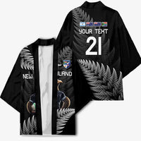 New Zealand Rugby Custom Kimono Glory Be To Black Silver-fern - Polynesian Pride