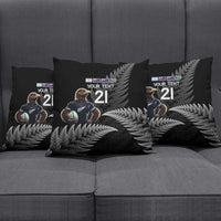 New Zealand Rugby Custom Pillow Cover Glory Be To Black Silver-fern - Polynesian Pride