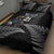 New Zealand Rugby Custom Quilt Bed Set Glory Be To Black Silver-fern - Polynesian Pride