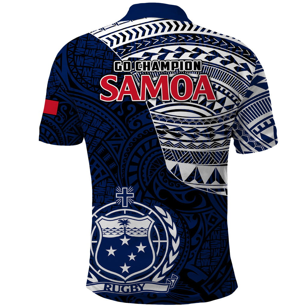 Samoa Rugby Polo Shirt Proud Samoa World Cup 2023 LT9 - Polynesian Pride