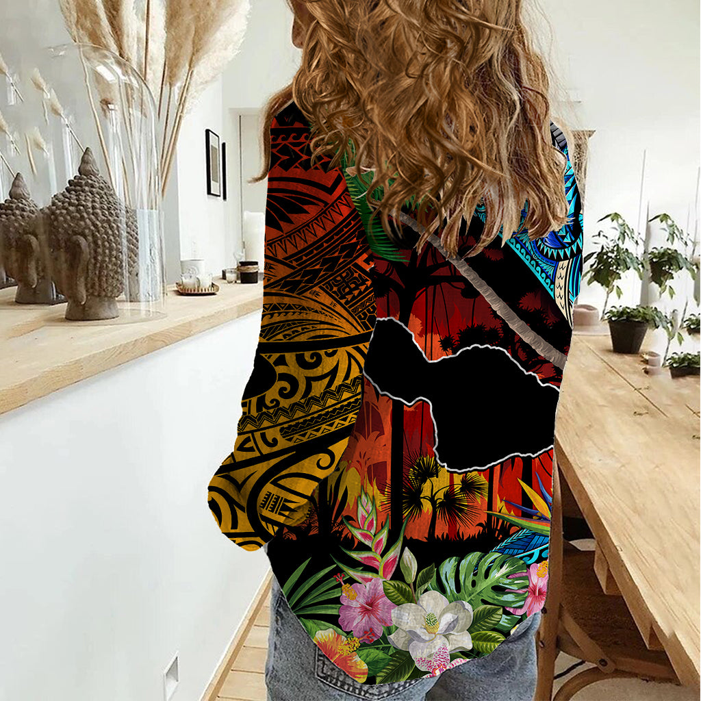 Personalised Hawaii Strong Maui Wildfire Women Casual Shirt Pray For Lahaina Maui LT9 - Polynesian Pride