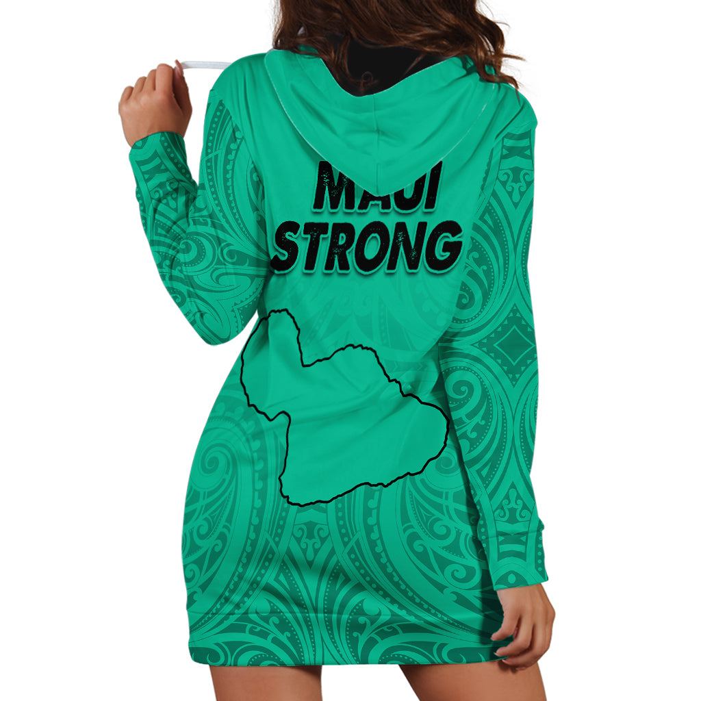 Hawaii Strong Maui Wildfire Hoodie Dress No2 LT9 - Polynesian Pride