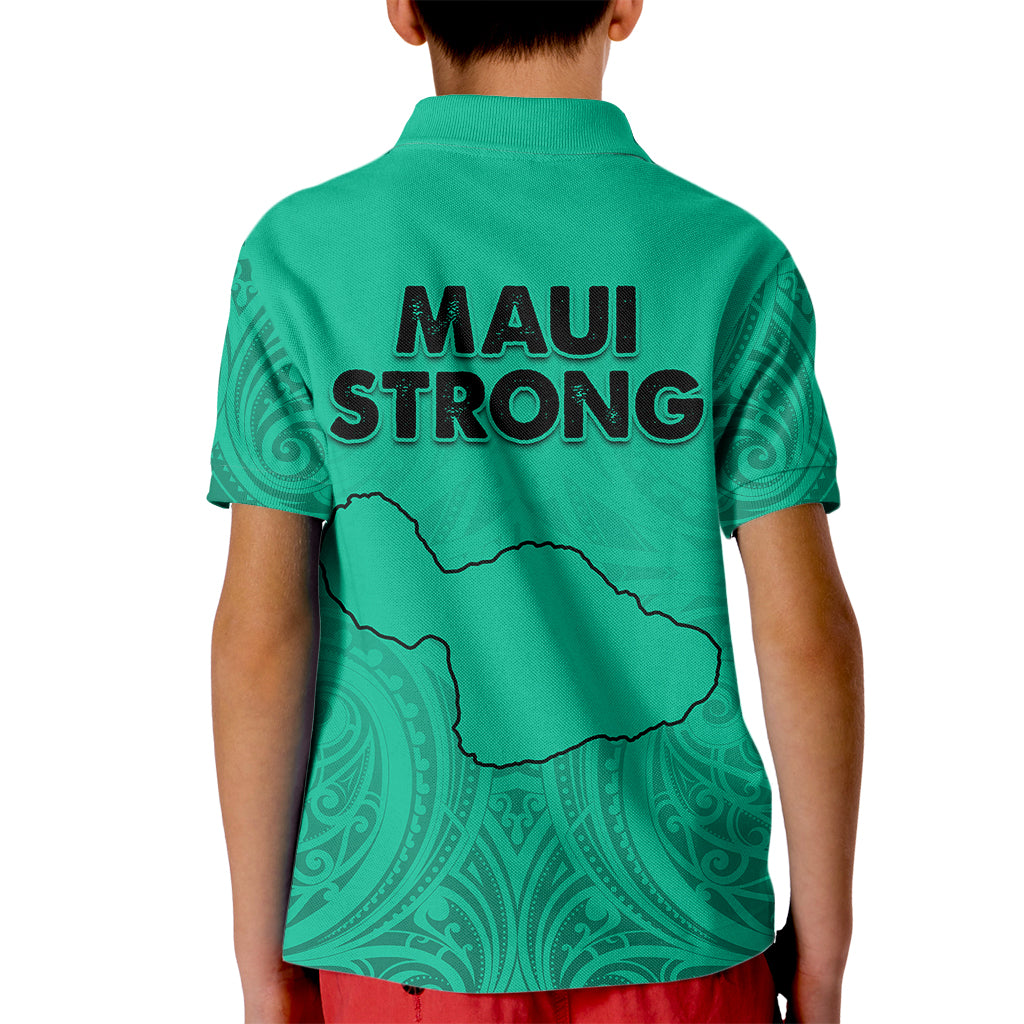 Hawaii Strong Maui Wildfire Kid Polo Shirt No2 LT9 - Polynesian Pride