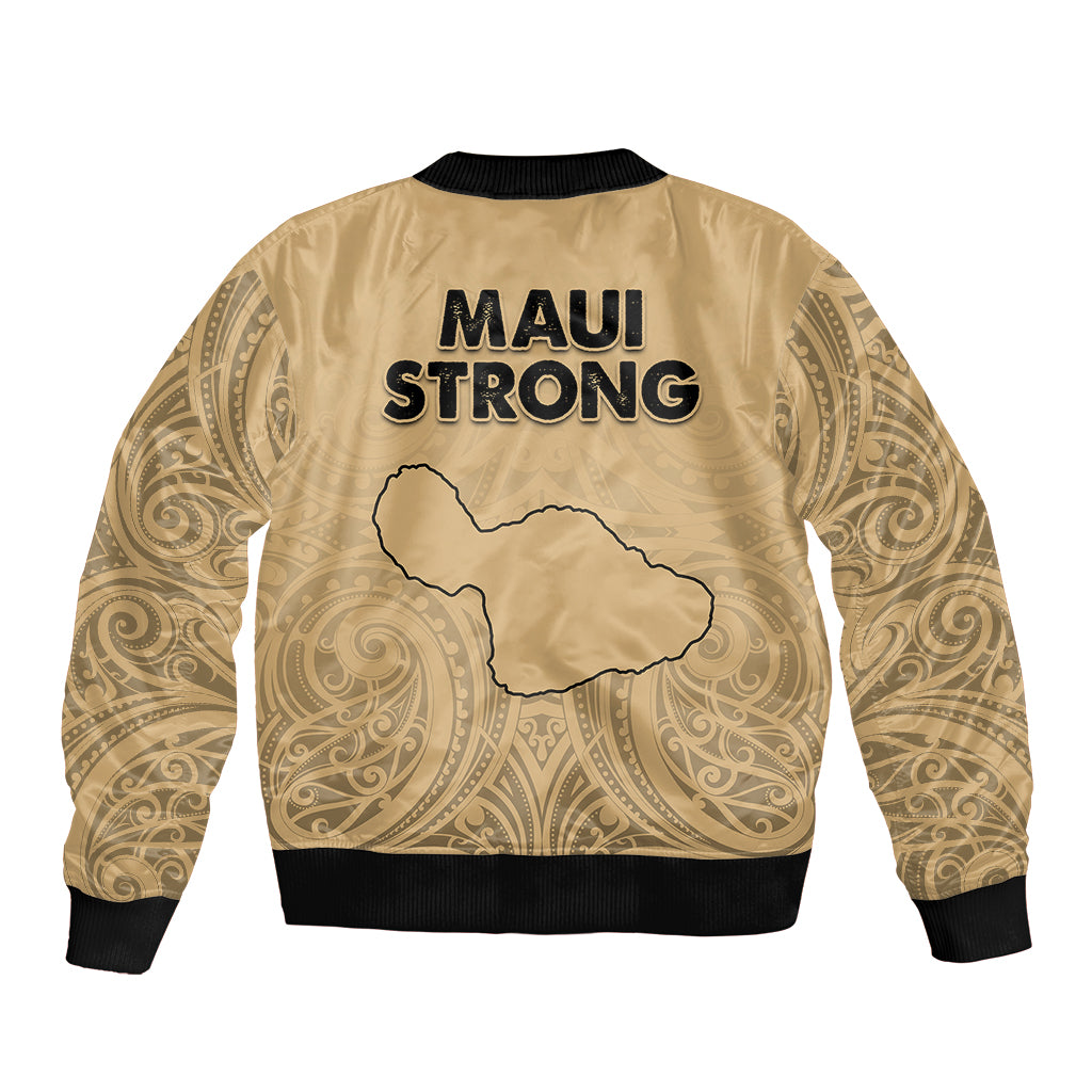 Hawaii Strong Maui Wildfire Bomber Jacket No3 LT9 - Polynesian Pride