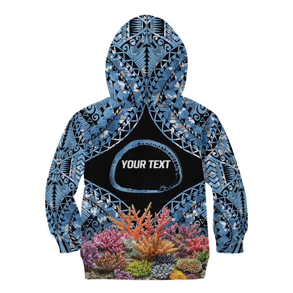 Personalised Nukuoro Micronesia Atoll Kid Hoodie with Pacific Coral Reef LT9 - Polynesian Pride