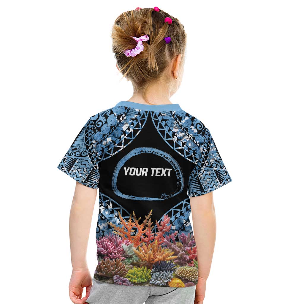 Personalised Nukuoro Micronesia Atoll Kid T Shirt with Pacific Coral Reef LT9 - Polynesian Pride