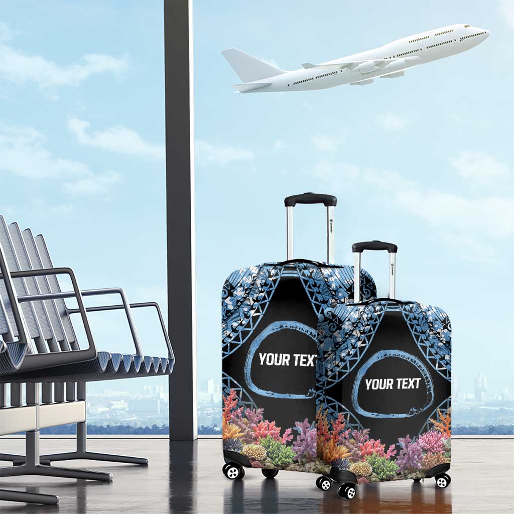 Personalised Nukuoro Micronesia Atoll Luggage Cover with Pacific Coral Reef LT9 - Polynesian Pride