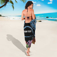 Personalised Nukuoro Micronesia Atoll Sarong with Pacific Coral Reef