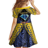 Tokelau Atafu Atoll Personalised Family Matching Off Shoulder Maxi Dress and Hawaiian Shirt Pacific Coral Reef Vibe