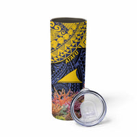 Tokelau Atafu Atoll Personalised Skinny Tumbler Pacific Coral Reef Vibe