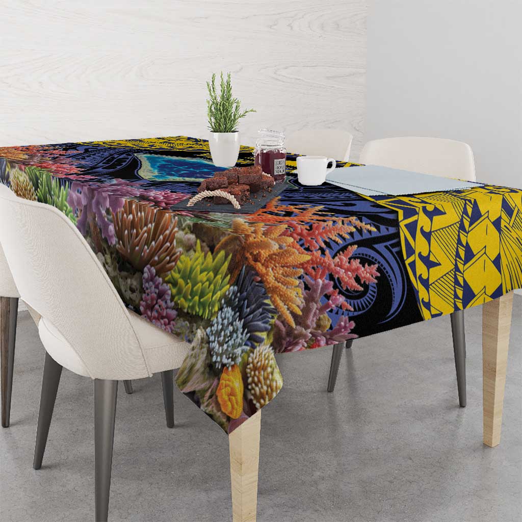 Tokelau Atafu Atoll Personalised Tablecloth Pacific Coral Reef Vibe