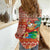 Hawaii Mele Kalikimaka Women Casual Shirt Surfing Santa Funny Christmas