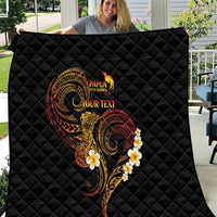 Personalised Papua New Guinea Sepik Quilt Plumeria Floral Tribal Pattern - Polynesian Pride