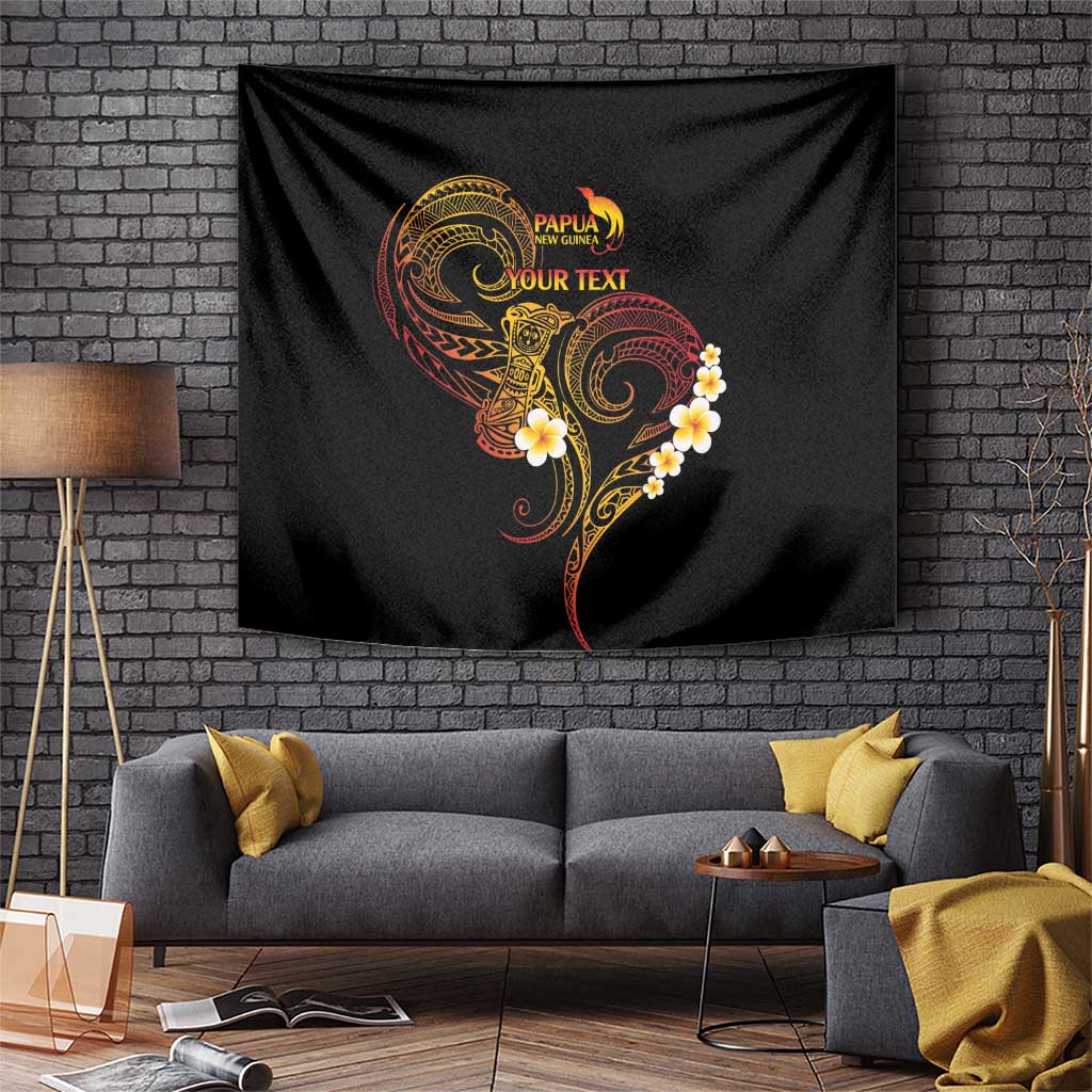 Personalised Papua New Guinea Sepik Tapestry Plumeria Floral Tribal Pattern - Polynesian Pride