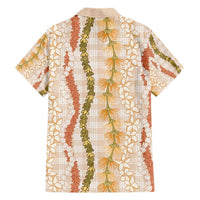 Hawaiian Ohia Lehua Lei Hawaiian Shirt Plaid Palaka Ahiehie Pattern - Polynesian Pride
