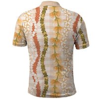 Hawaiian Ohia Lehua Lei Polo Shirt Plaid Palaka Ahiehie Pattern - Polynesian Pride