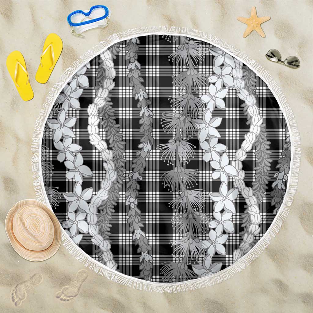 Hawaiian Ohia Lehua Lei Beach Blanket Plaid Palaka Eleele Pattern - Polynesian Pride