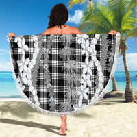 Hawaiian Ohia Lehua Lei Beach Blanket Plaid Palaka Eleele Pattern - Polynesian Pride