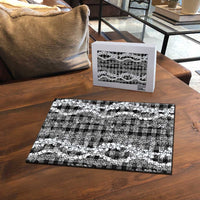 Hawaiian Ohia Lehua Lei Puzzle Plaid Palaka Eleele Pattern - Polynesian Pride