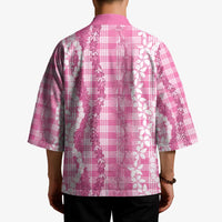 Hawaiian Ohia Lehua Lei Kimono Plaid Palaka Akala Pattern - Polynesian Pride